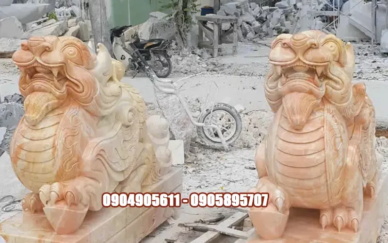 tượng tỳ hưu đá vàng carot